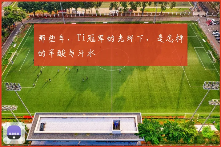 那些年,Ti冠军的光环下,是怎样的辛酸与汗水